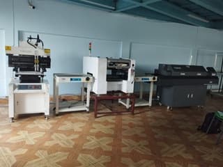 SMT and PCB assembly line machines at DMA's IoT manufacturing factory in Bangladesh
